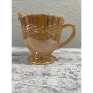 Fire King Orange Pitcher/ Creamer Vintage Excellent Condition No Chips Cracks